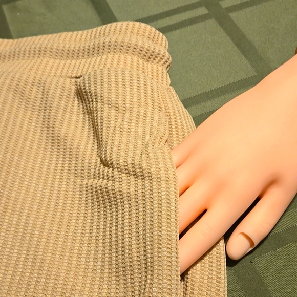 Dressin 2pc Ribbed Fabric Racerback Crop Top & Shorts / Drawstring Women size XL - Picture 10 of 14